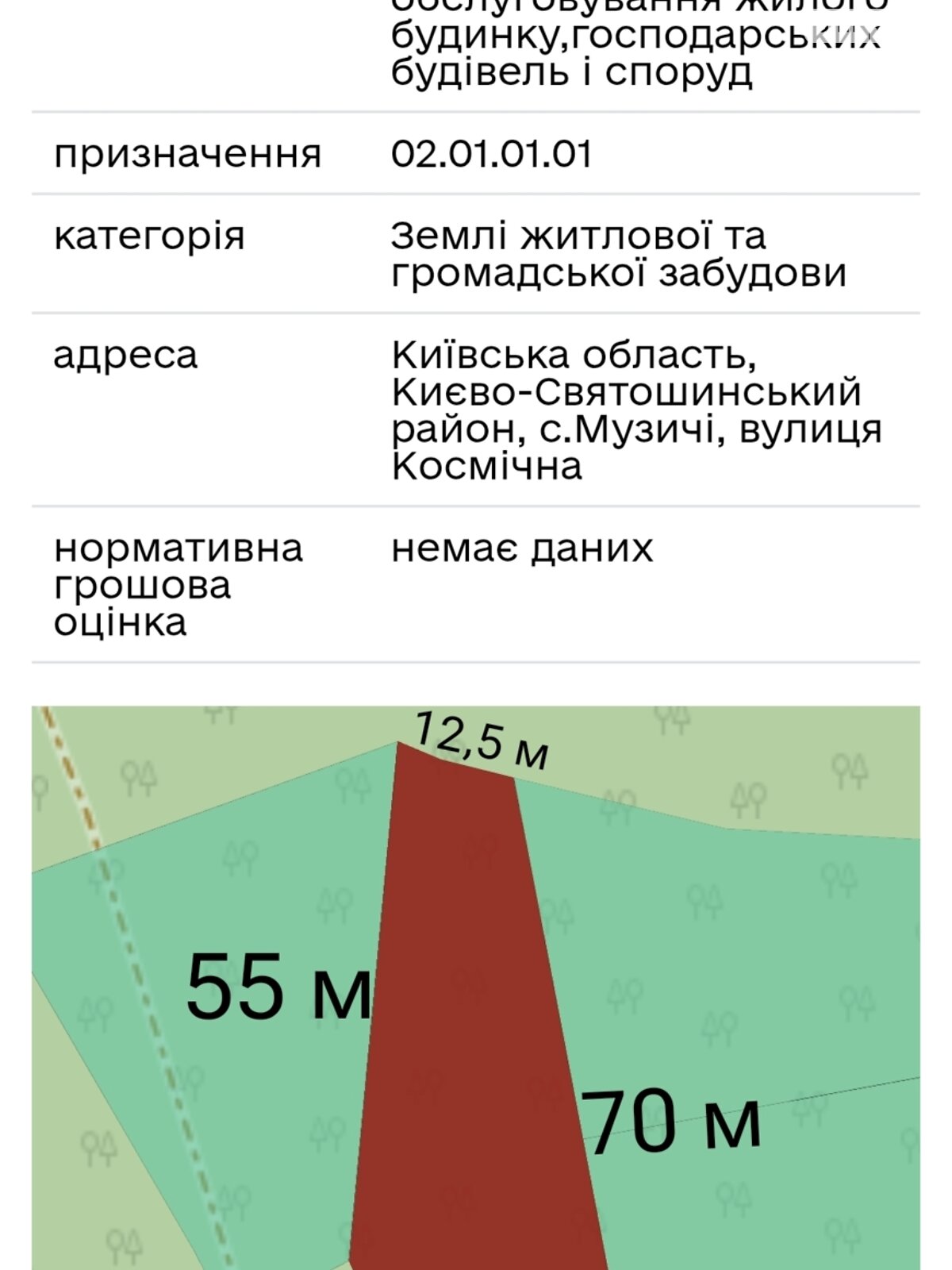 Земельна ділянка під житлову забудову в Музичах, площа 15 соток фото 1 Земельна ділянка під житлову забудову в Музичах, площа 15 соток фото 1