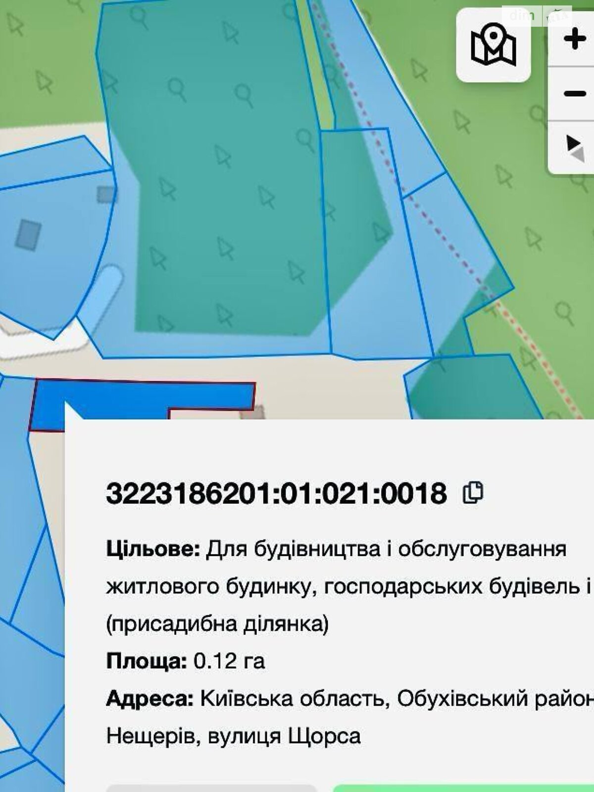 Земельна ділянка під житлову забудову в Нещеровому, площа 12 соток фото 1 Земельна ділянка під житлову забудову в Нещеровому, площа 12 соток фото 1