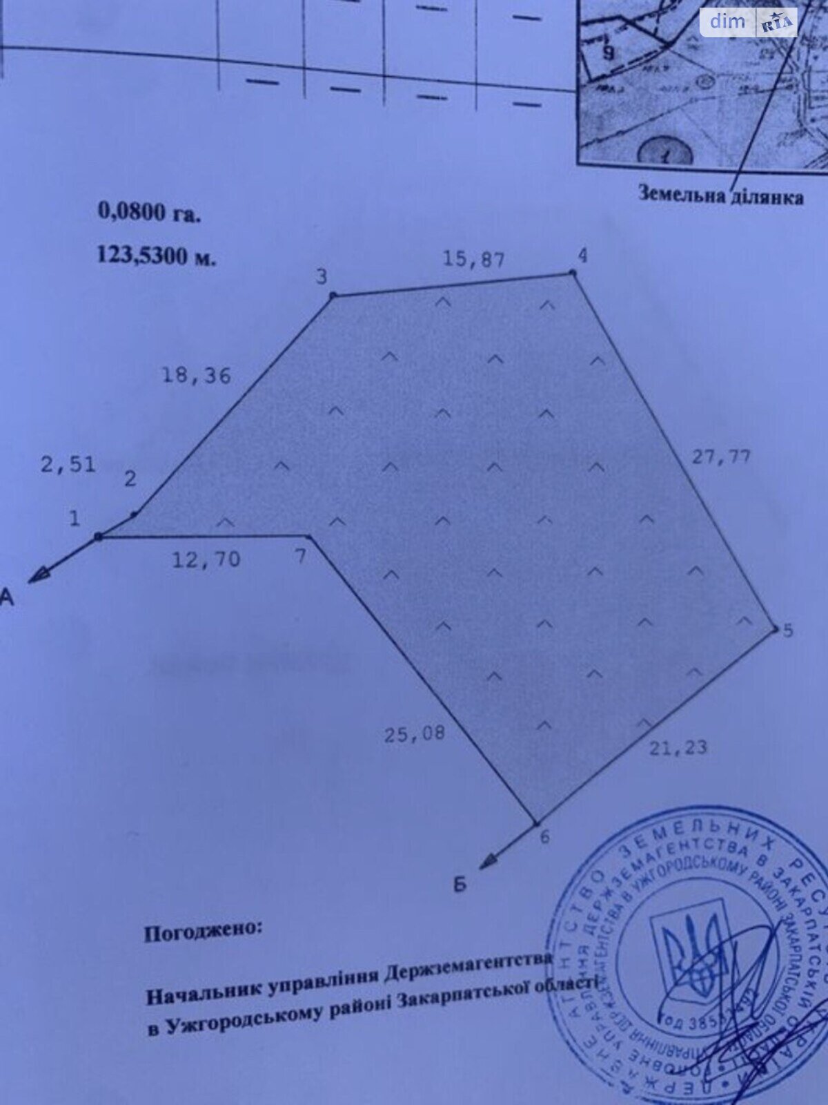 Земельна ділянка під житлову забудову в Невицькому, площа 20 соток фото 1