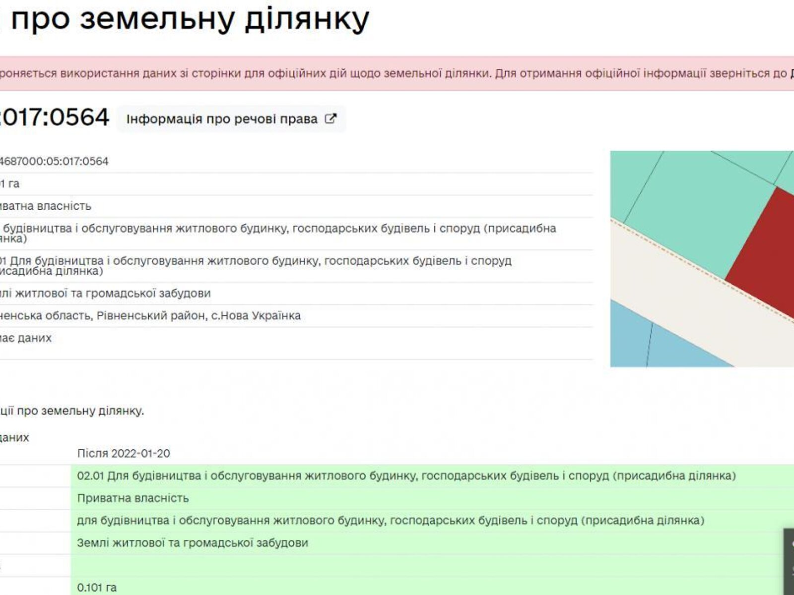 Земельный участок под жилую застройку в Новой Украинке, площадь 10 соток фото 1