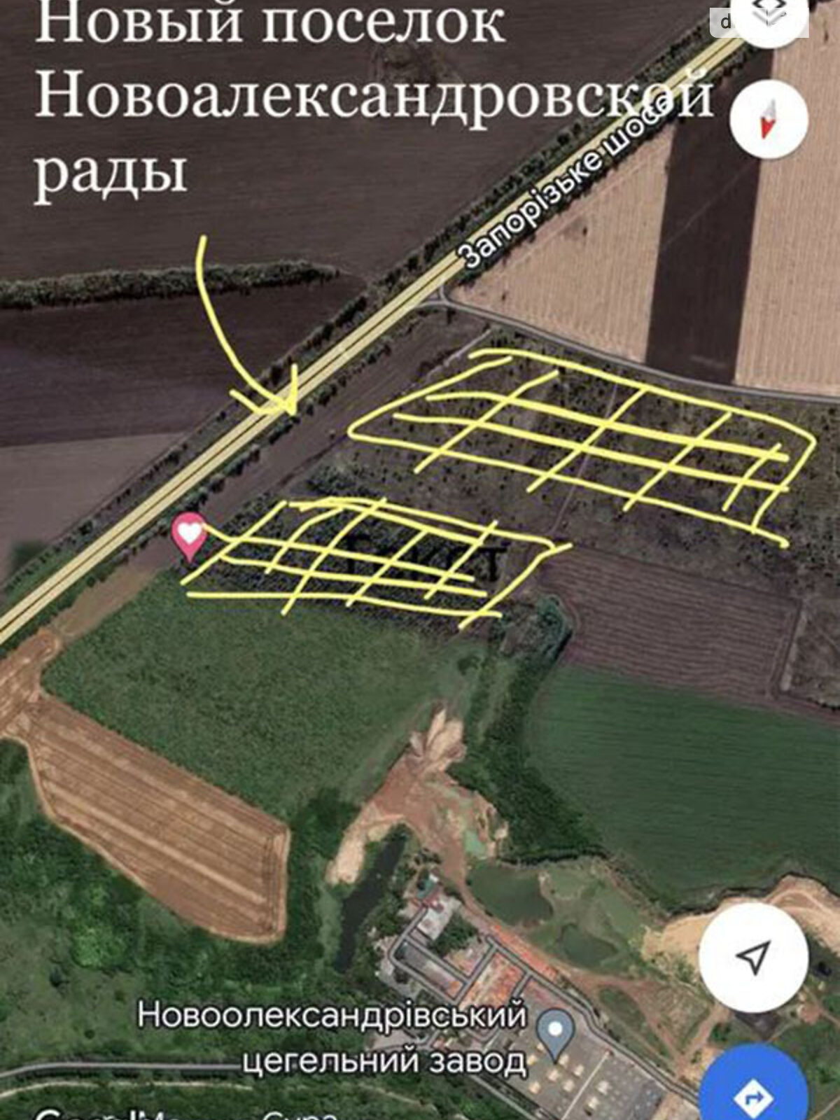 Земельный участок под жилую застройку в Новоалександровке, площадь 10 соток фото 1