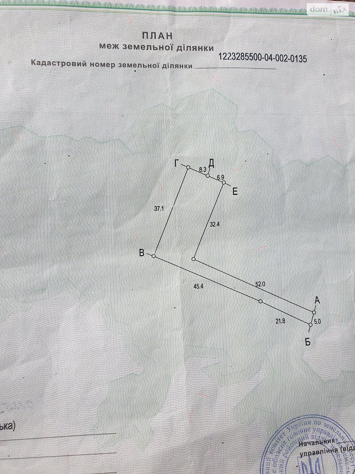 Земельна ділянка під житлову забудову в Новоселівці, площа 36 соток фото 1