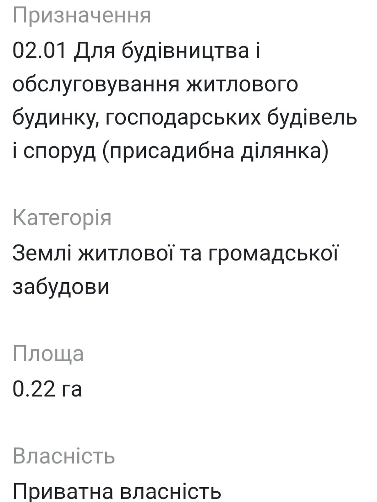 Земля под жилую застройку в Новоселовке, площадь 22 сотки фото 1
