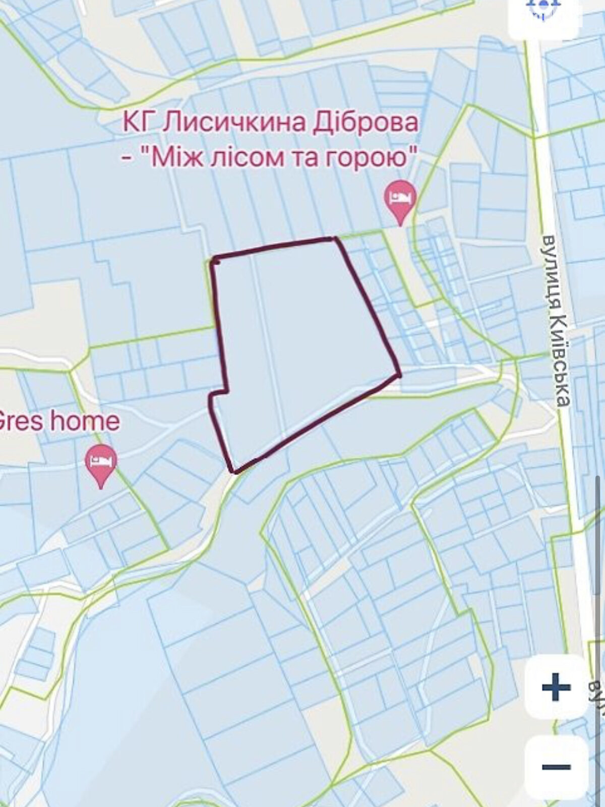 Земельный участок под жилую застройку в Новых Безрадичах, площадь 475 соток фото 1 Земельный участок под жилую застройку в Новых Безрадичах, площадь 475 соток фото 1