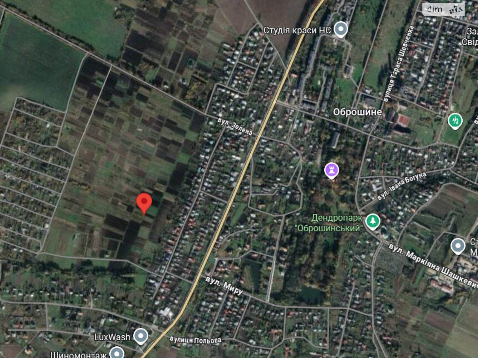 Земельна ділянка під житлову забудову в Оброшине, площа 16.31 сотки фото 1 Земельна ділянка під житлову забудову в Оброшине, площа 16.31 сотки фото 1