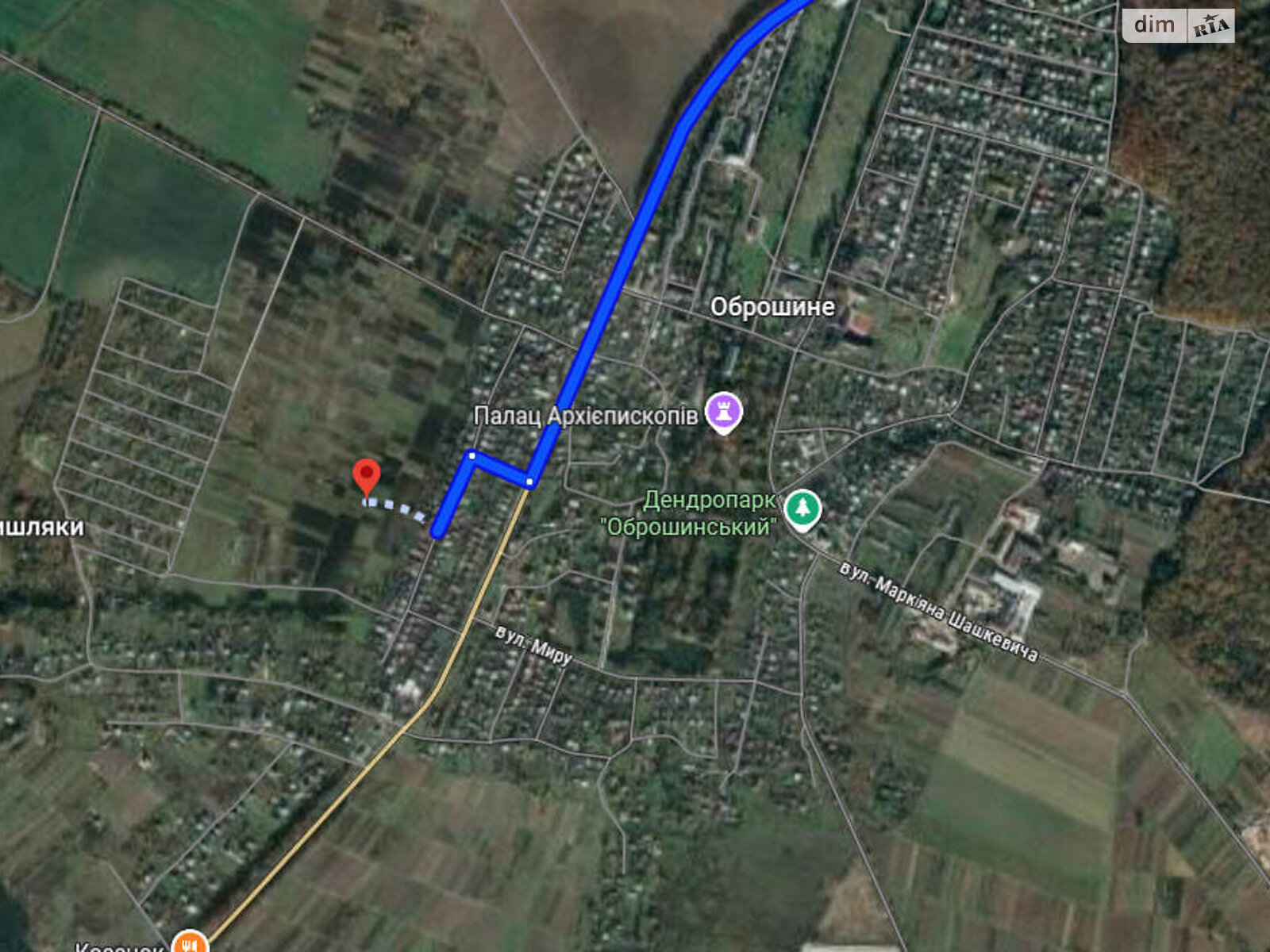 Земельна ділянка під житлову забудову в Оброшине, площа 16.31 сотки фото 1 Земельна ділянка під житлову забудову в Оброшине, площа 16.31 сотки фото 1