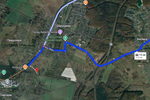 Земельна ділянка під житлову забудову в Оброшине, площа 8 соток фото 2 Земельна ділянка під житлову забудову в Оброшине, площа 8 соток фото 2