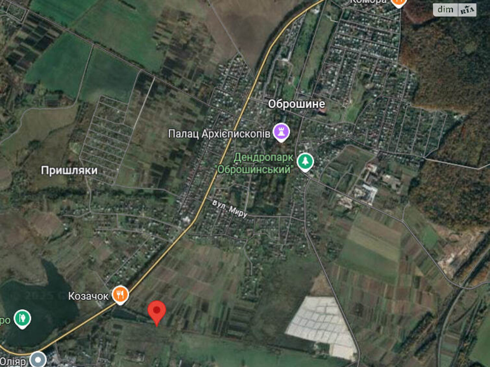 Земельна ділянка під житлову забудову в Оброшине, площа 7 соток фото 1 Земельна ділянка під житлову забудову в Оброшине, площа 7 соток фото 1