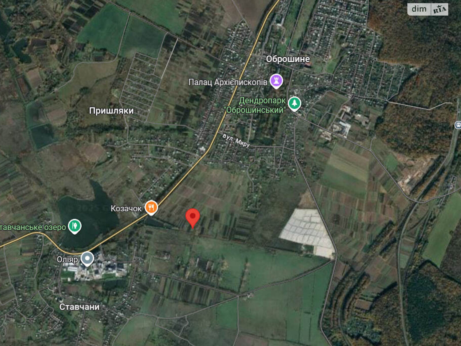 Земельна ділянка під житлову забудову в Оброшине, площа 12 соток фото 1 Земельна ділянка під житлову забудову в Оброшине, площа 12 соток фото 1