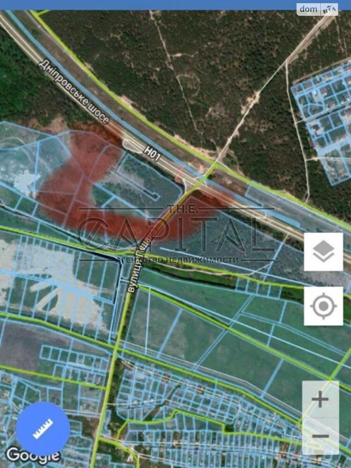 Земельна ділянка під житлову забудову в Нових Безрадичах, площа 250 соток фото 1 Земельна ділянка під житлову забудову в Нових Безрадичах, площа 250 соток фото 1