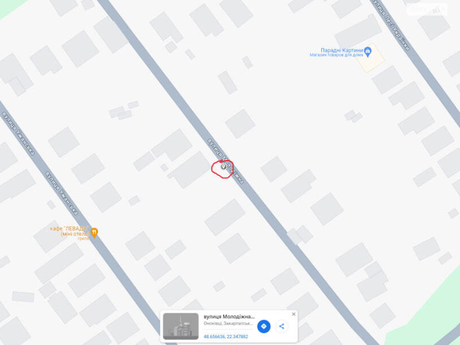 Земельный участок под жилую застройку в Оноковцы, площадь 7 соток фото 1 Земельный участок под жилую застройку в Оноковцы, площадь 7 соток фото 1