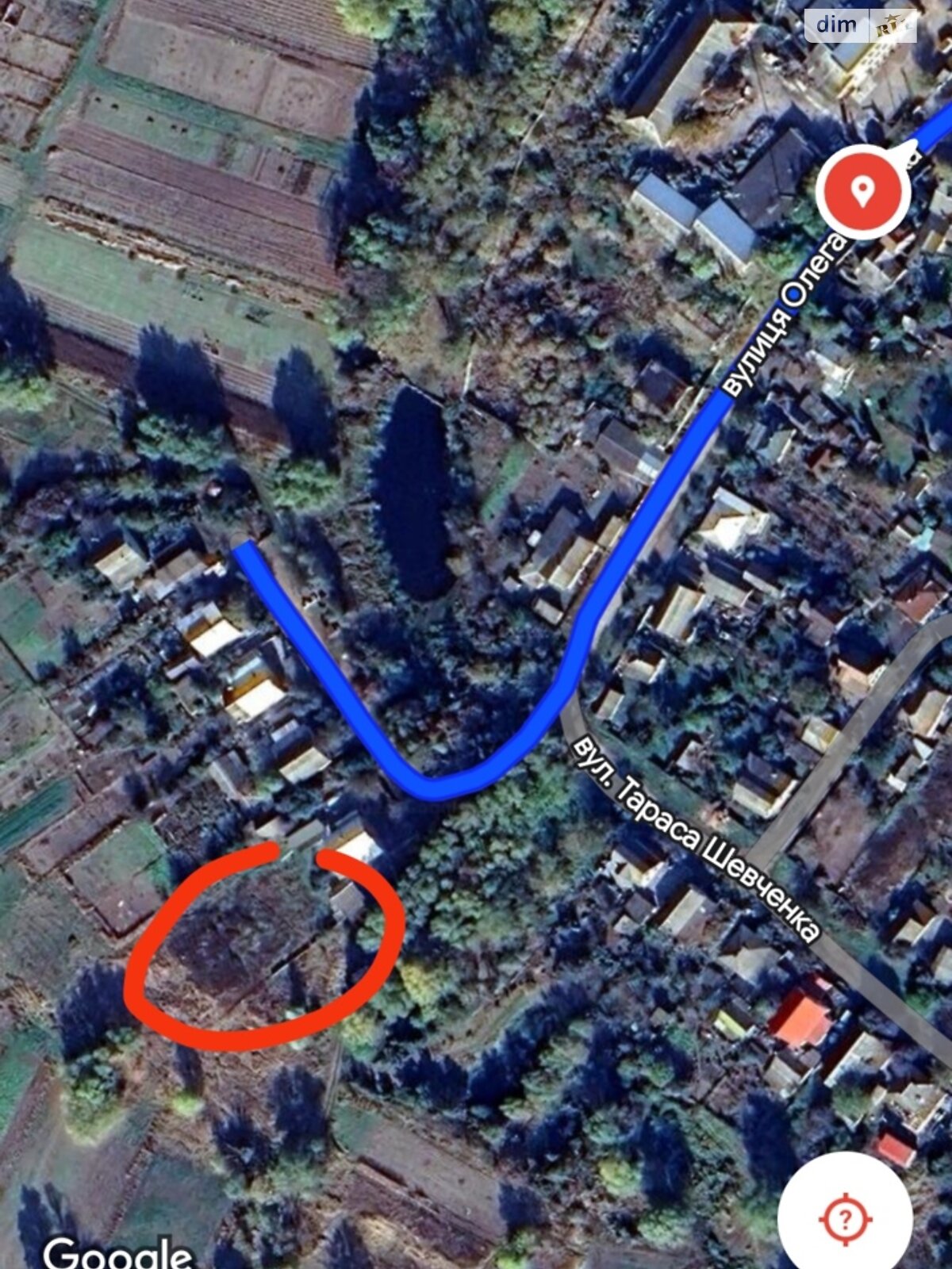 Земельный участок под жилую застройку в Остре, площадь 10 соток фото 1 Земельный участок под жилую застройку в Остре, площадь 10 соток фото 1