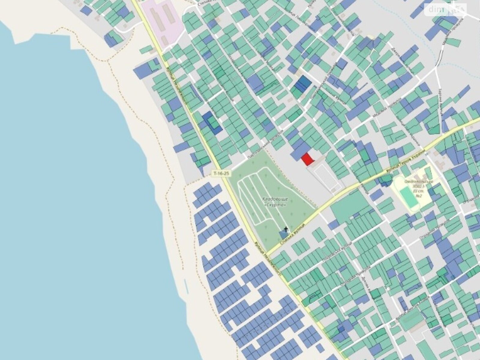 Земля под жилую застройку в Овидиополе, район Овидиополь, площадь 15.02 сотки фото 1