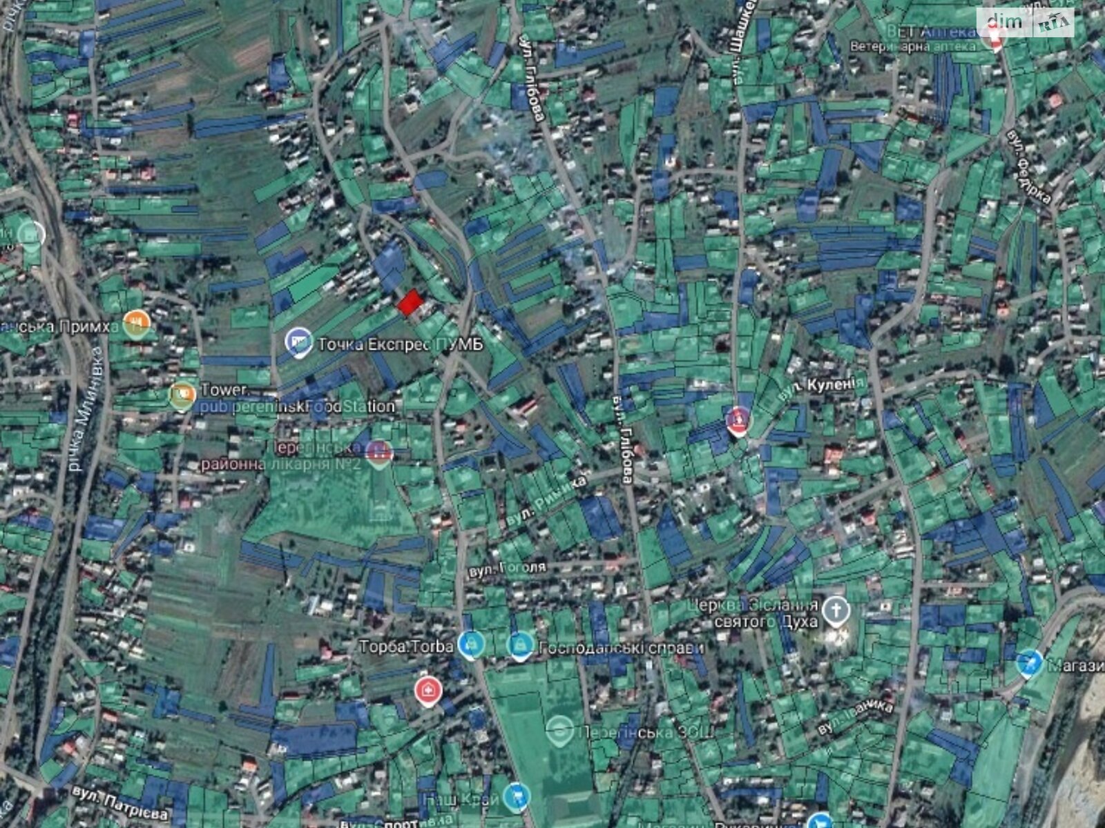 Земельна ділянка під житлову забудову в Перегінське, площа 6.58 сотки фото 1