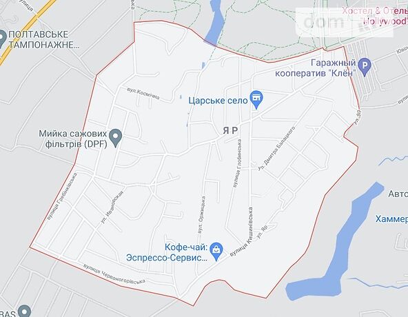 Земля под жилую застройку в Полтаве, район Яр, площадь 24 сотки фото 1 Земля под жилую застройку в Полтаве, район Яр, площадь 24 сотки фото 1
