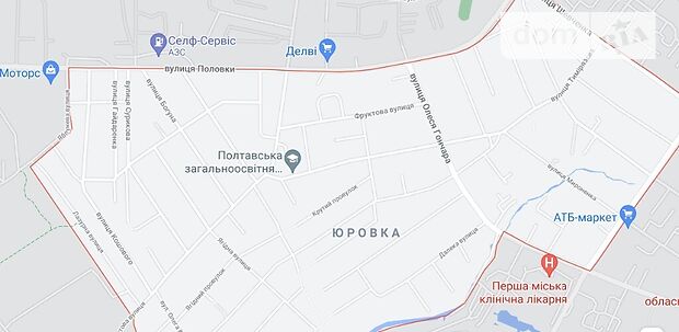 Земля под жилую застройку в Полтаве, район Юровка, площадь 6.5 сотки фото 1 Земля под жилую застройку в Полтаве, район Юровка, площадь 6.5 сотки фото 1