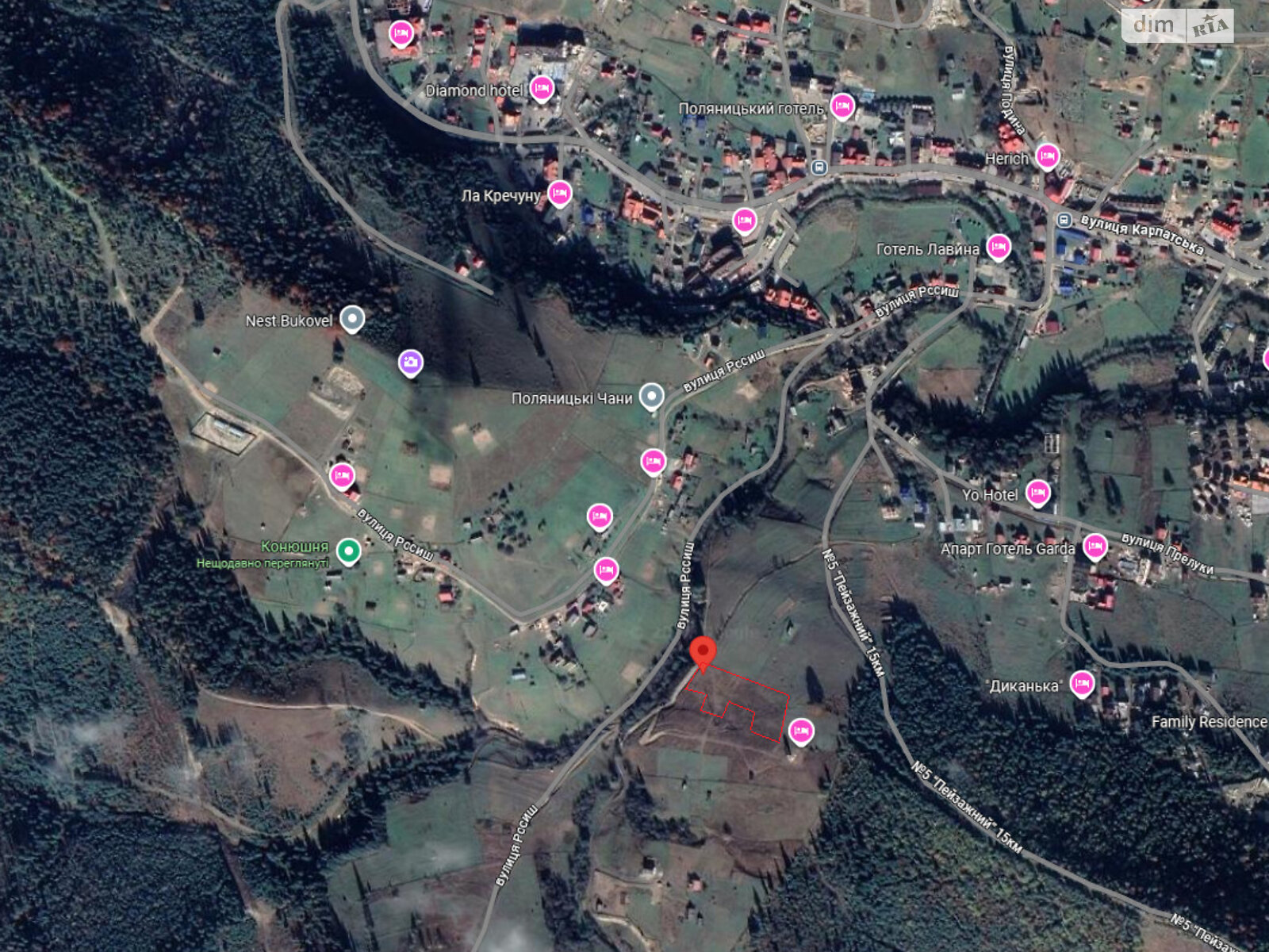 Земельна ділянка під житлову забудову в Поляниця, площа 74.41 сотки фото 1 Земельна ділянка під житлову забудову в Поляниця, площа 74.41 сотки фото 1