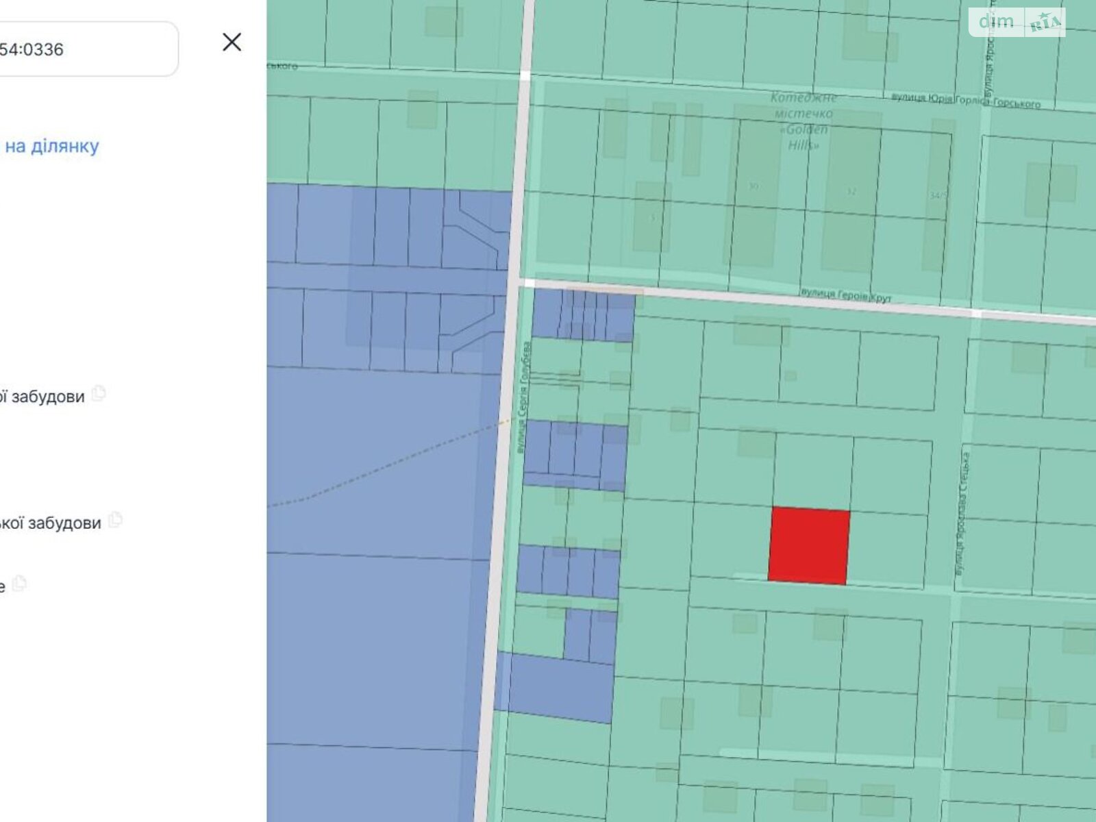 Земельный участок под жилую застройку в Ровно, площадь 0.1042 Га фото 1
