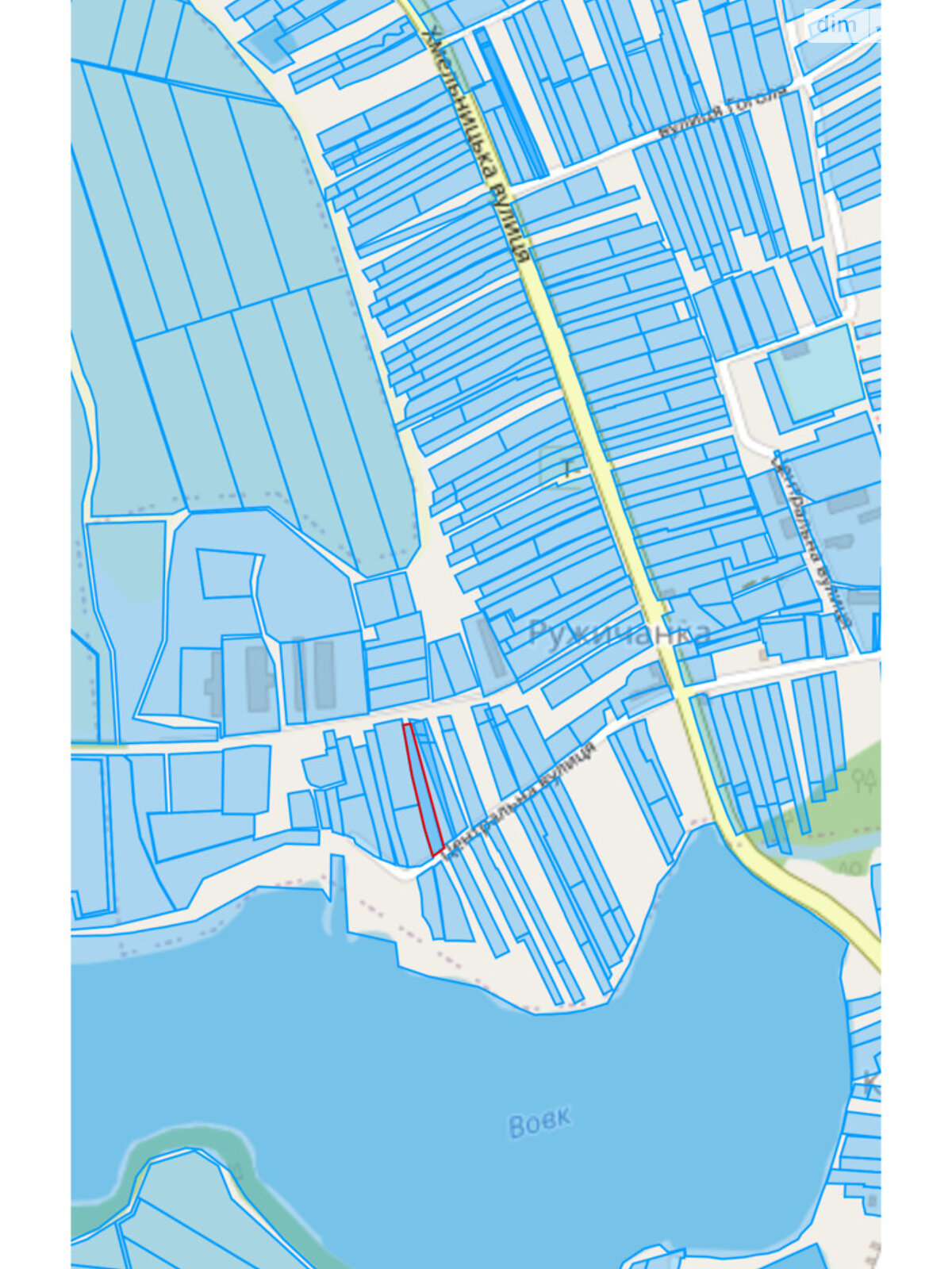 Земельный участок под жилую застройку в Ружичанке, площадь 25 соток фото 1 Земельный участок под жилую застройку в Ружичанке, площадь 25 соток фото 1