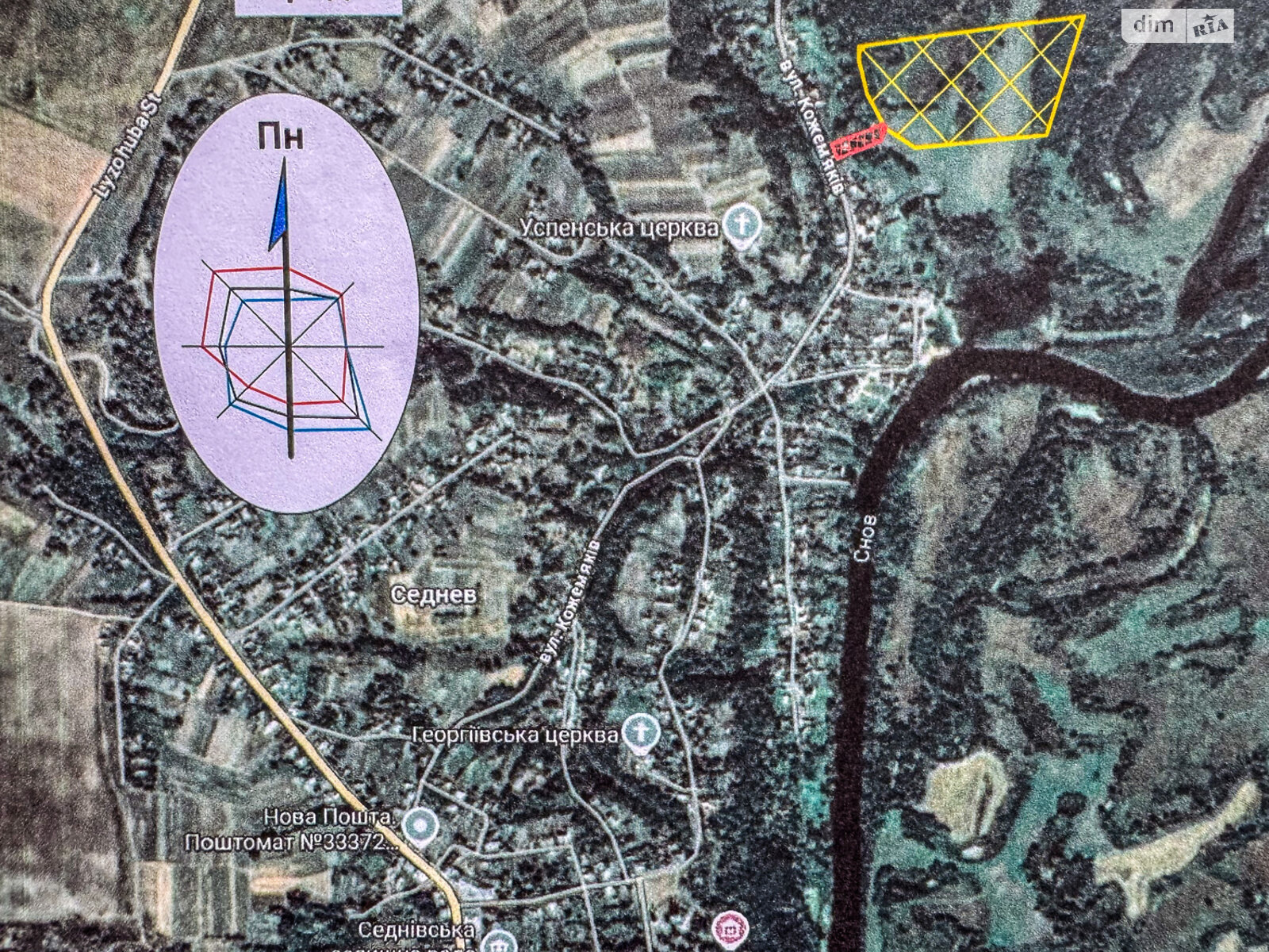 Земельный участок под жилую застройку в Седневе, площадь 215 соток фото 1 Земельный участок под жилую застройку в Седневе, площадь 215 соток фото 1