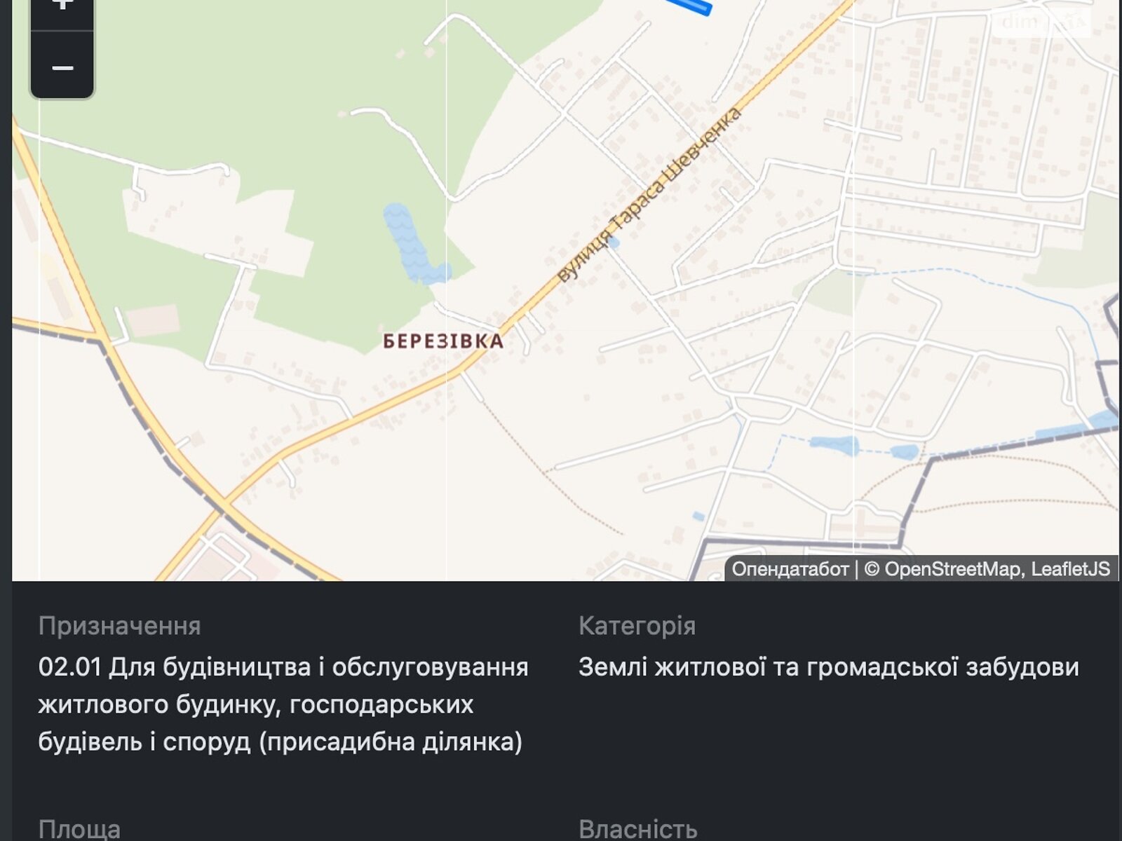 Земельный участок под жилую застройку в Скнилове, площадь 12.83 сотки фото 1 Земельный участок под жилую застройку в Скнилове, площадь 12.83 сотки фото 1