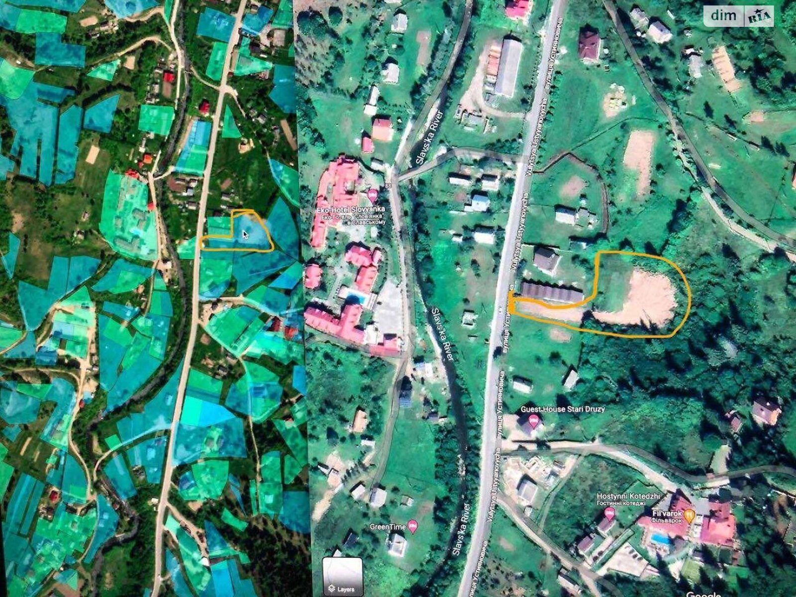 Земельный участок под жилую застройку в Славском, площадь 35 соток фото 1