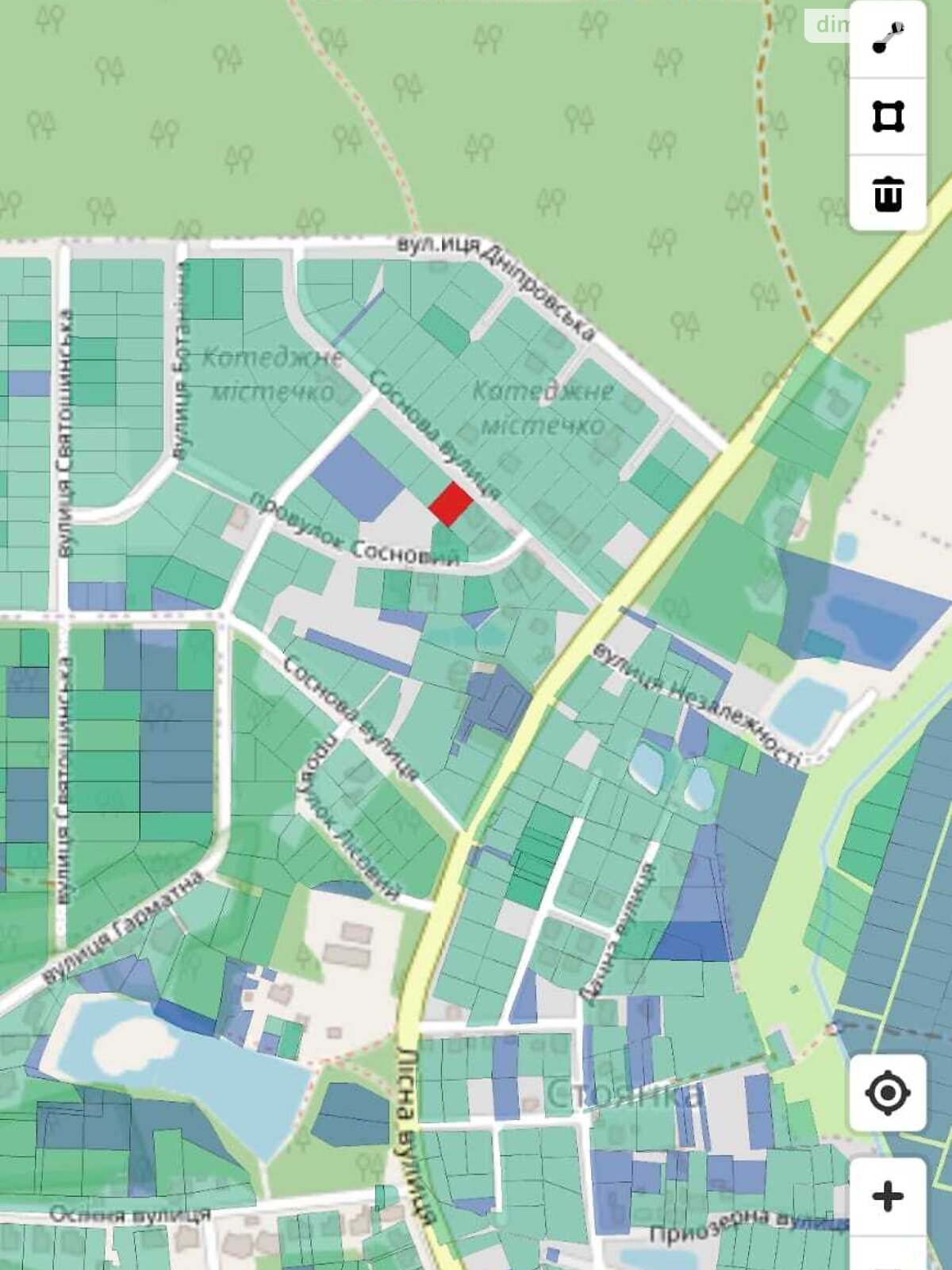 Земельный участок под жилую застройку в Стоянке, площадь 12 соток фото 1