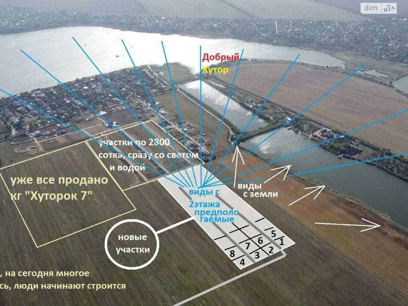 Земельна ділянка під житлову забудову в Сухому Лимані, площа 6 соток фото 1 Земельна ділянка під житлову забудову в Сухому Лимані, площа 6 соток фото 1