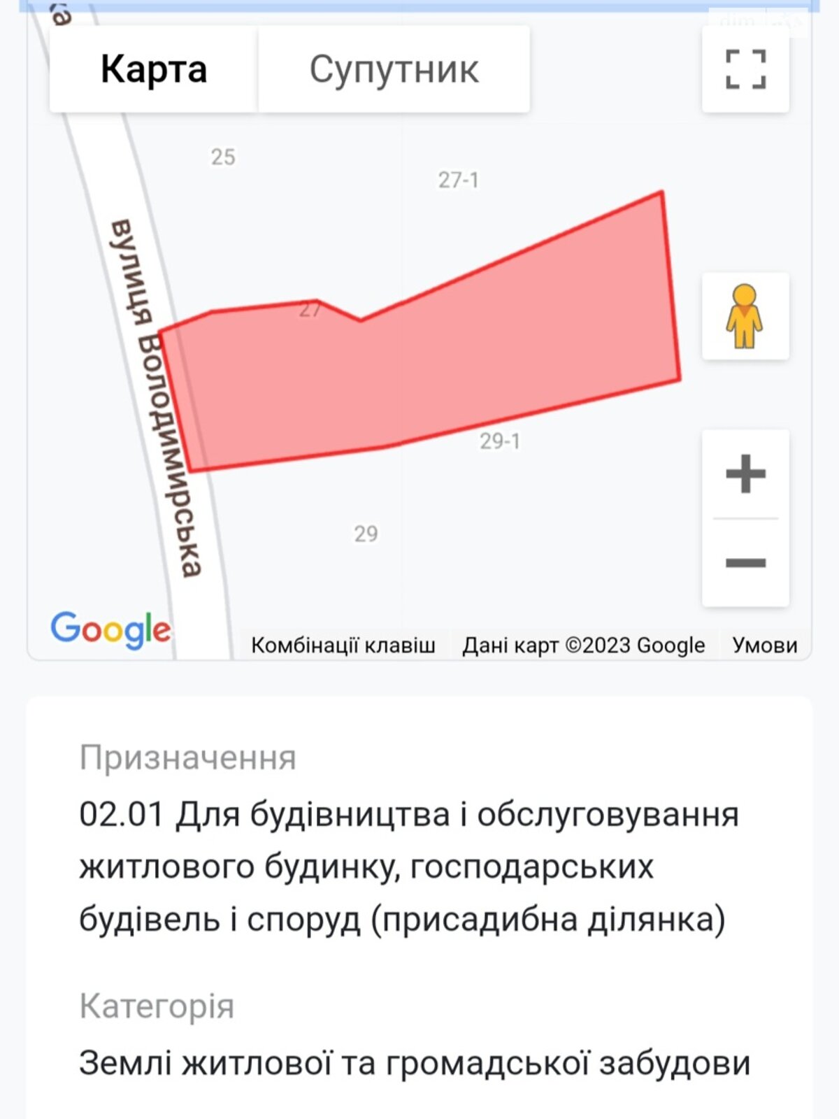 Земля под жилую застройку в Сумах, район Басы, площадь 0.0585 Га фото 1