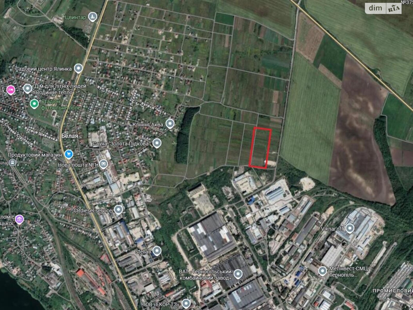Земля под жилую застройку в Тернополе, район Промышленный Южный, площадь 35 соток фото 1
