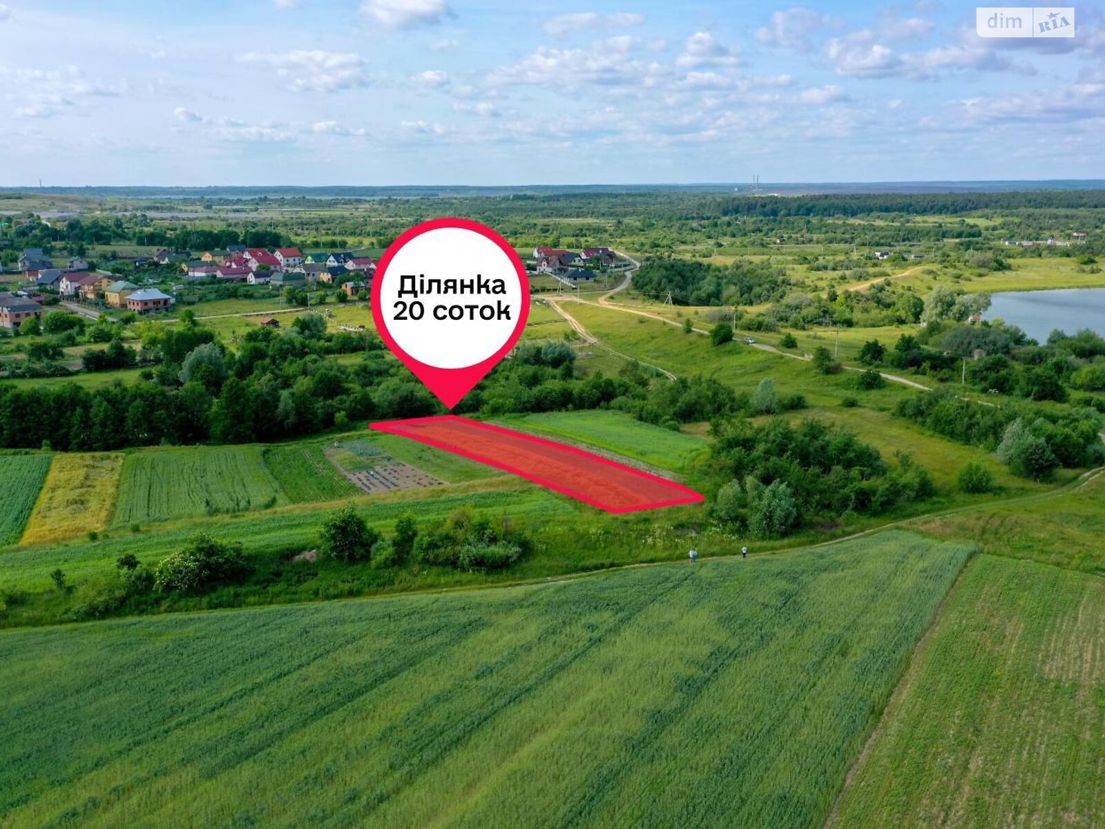 Земельна ділянка під житлову забудову в Терновиці, площа 20 соток фото 1 Земельна ділянка під житлову забудову в Терновиці, площа 20 соток фото 1