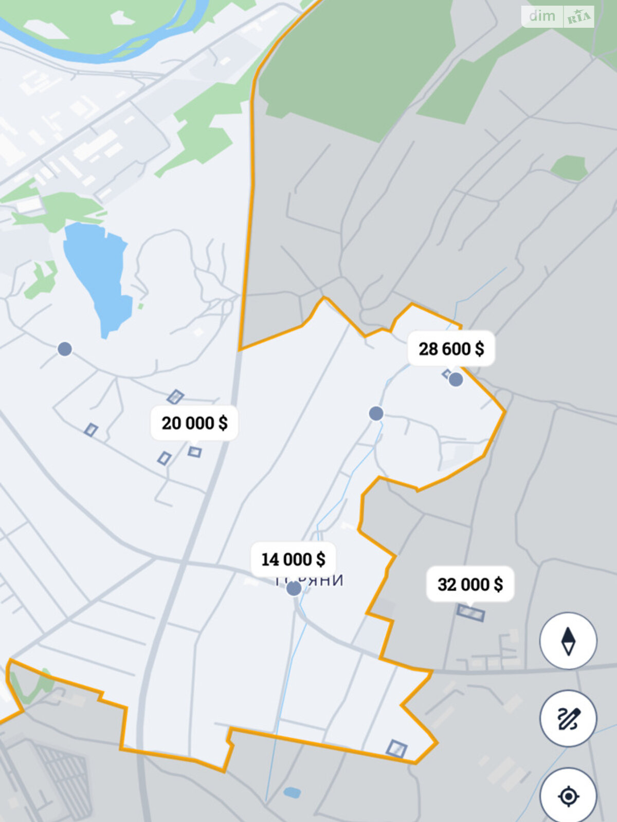 Земля под жилую застройку в Ужгороде, район Горяны, площадь 9.8 сотки фото 1 Земля под жилую застройку в Ужгороде, район Горяны, площадь 9.8 сотки фото 1