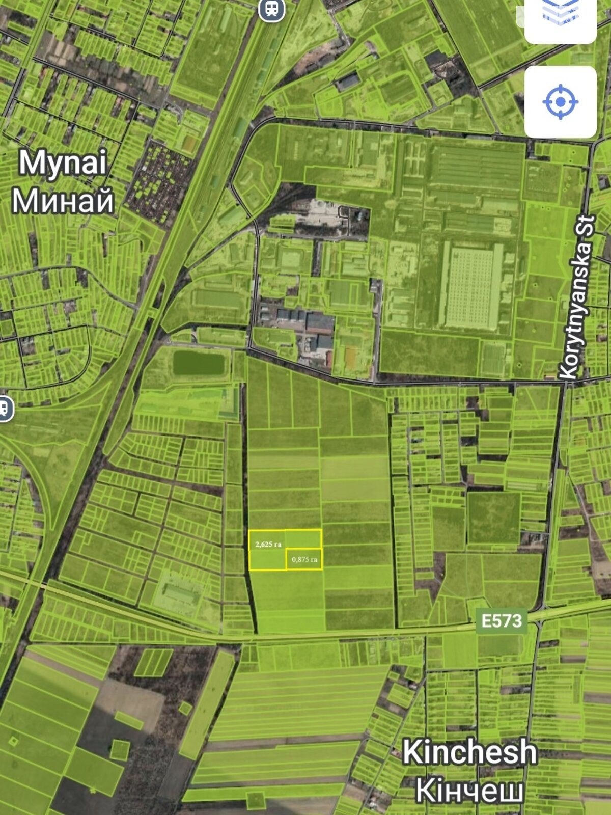 Земля під житлову забудову в Ужгороді, площа 0.875 Га фото 1