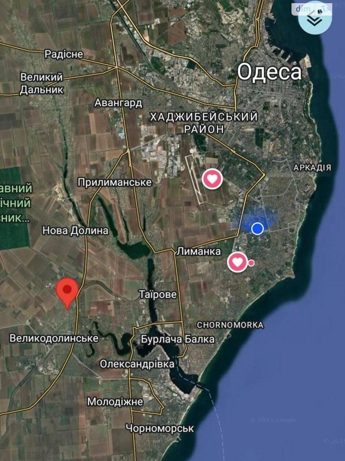 Земельный участок под жилую застройку в Великодолинском, площадь 12 соток фото 1 Земельный участок под жилую застройку в Великодолинском, площадь 12 соток фото 1