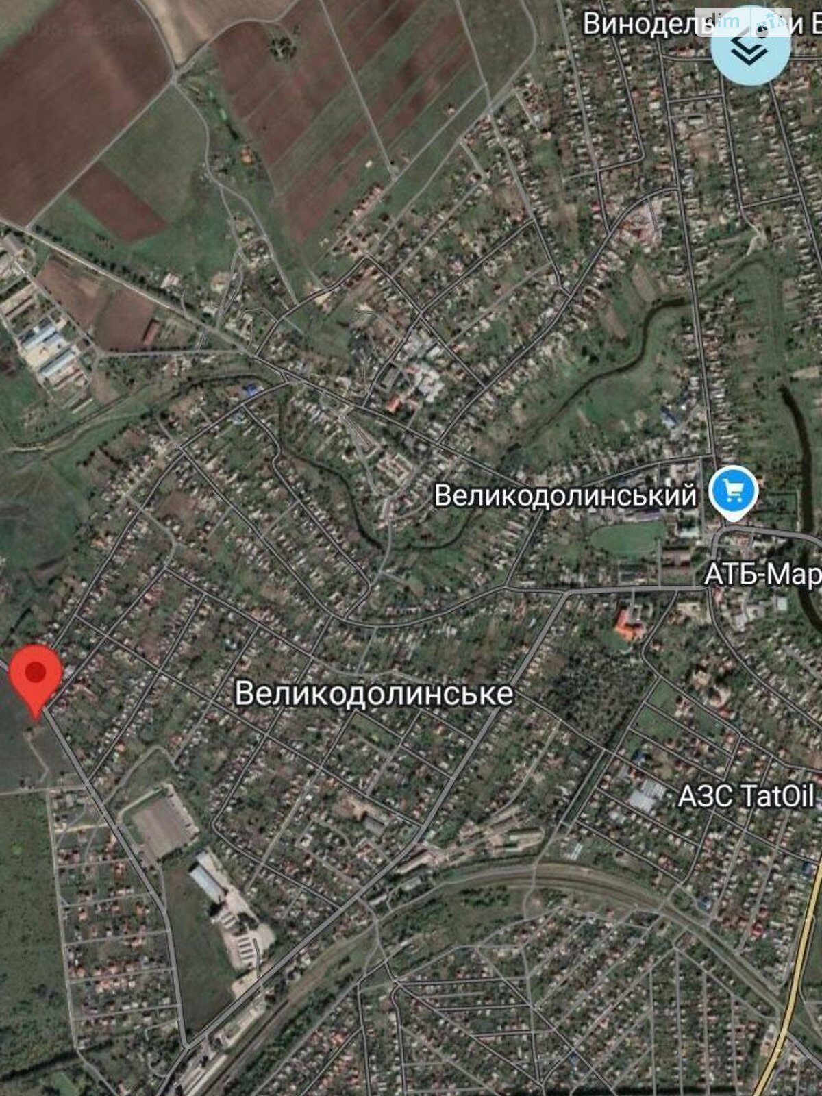 Земельна ділянка під житлову забудову в Великодолинському, площа 7 соток фото 1