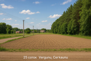 Земельна ділянка під житлову забудову в Вергунах, площа 25 соток фото 1