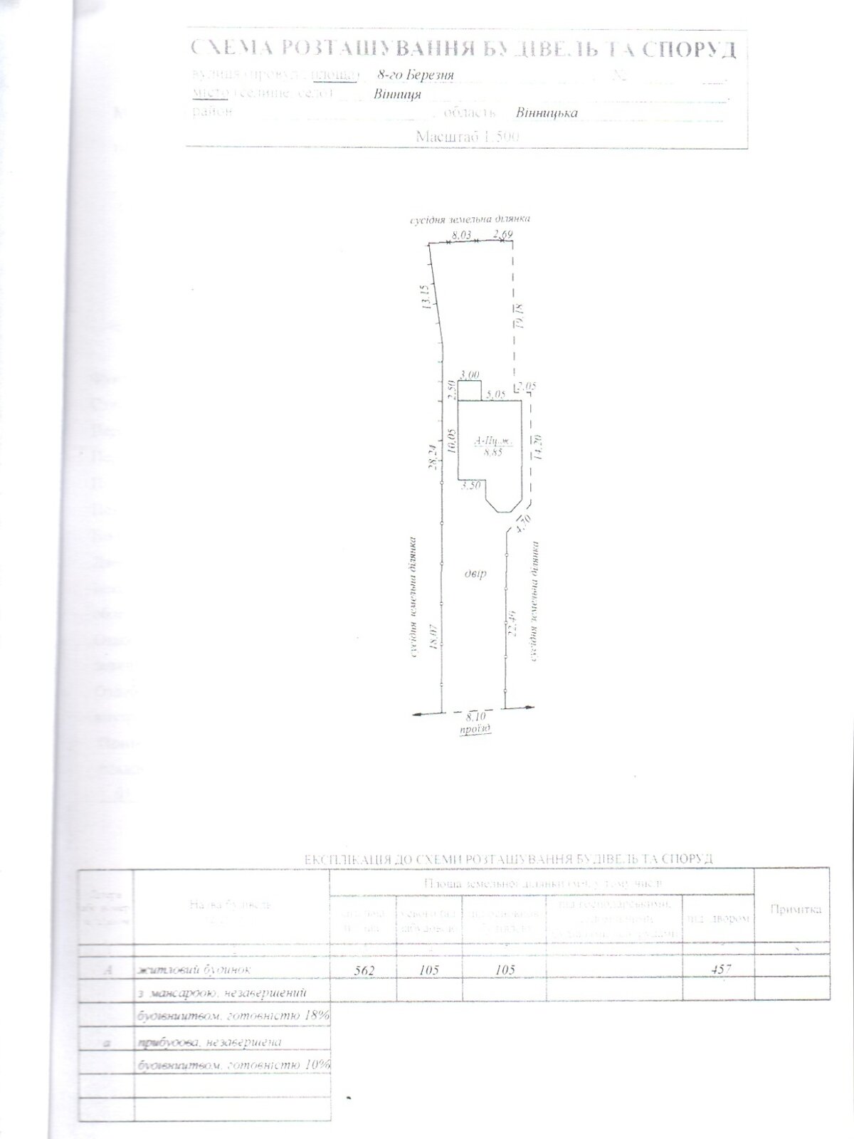 Земля под жилую застройку в Виннице, район Старый город, площадь 7 соток фото 1