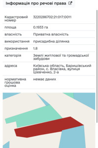 Земельна ділянка під житлову забудову в Власівці, площа 19.33 сотки фото 2
