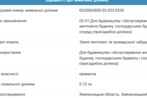 Земля под жилую застройку в Волочиске, район Волочиск, площадь 0.12 сотки фото 2