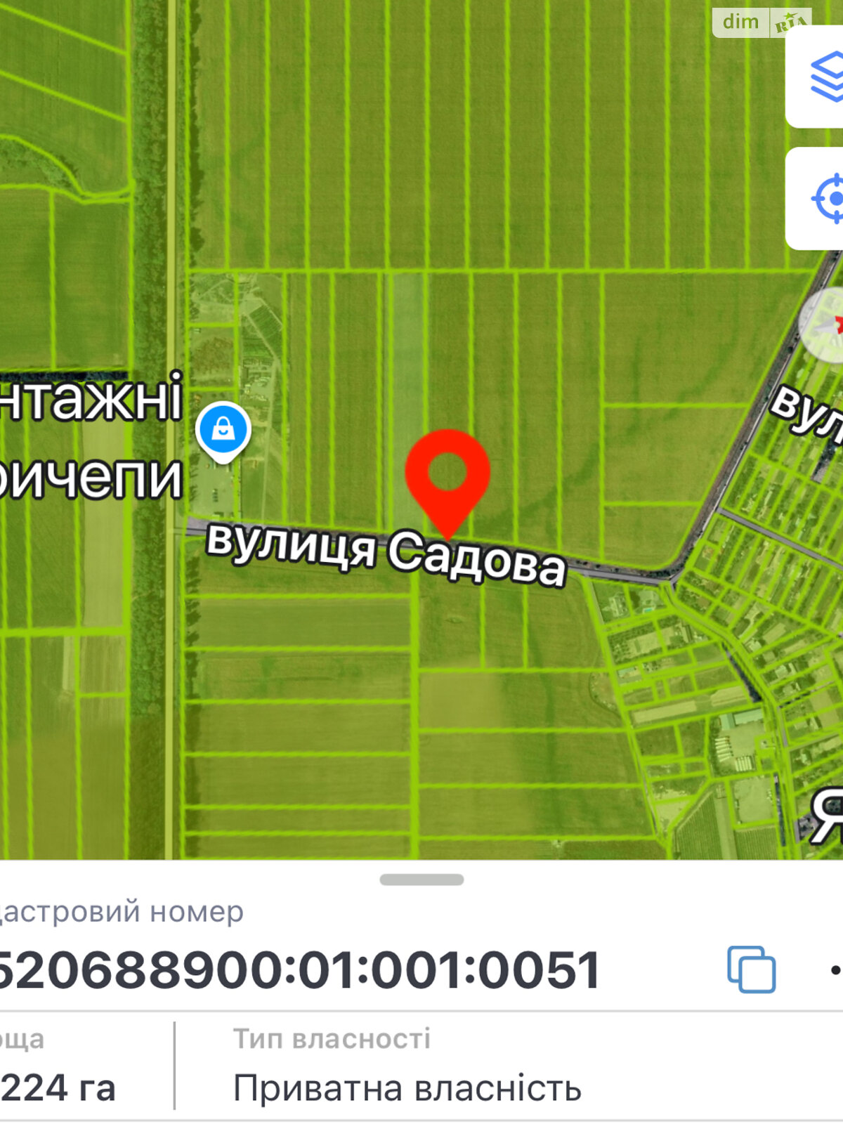 Земельный участок под жилую застройку в Якушинцах, площадь 1.9224 Га фото 1