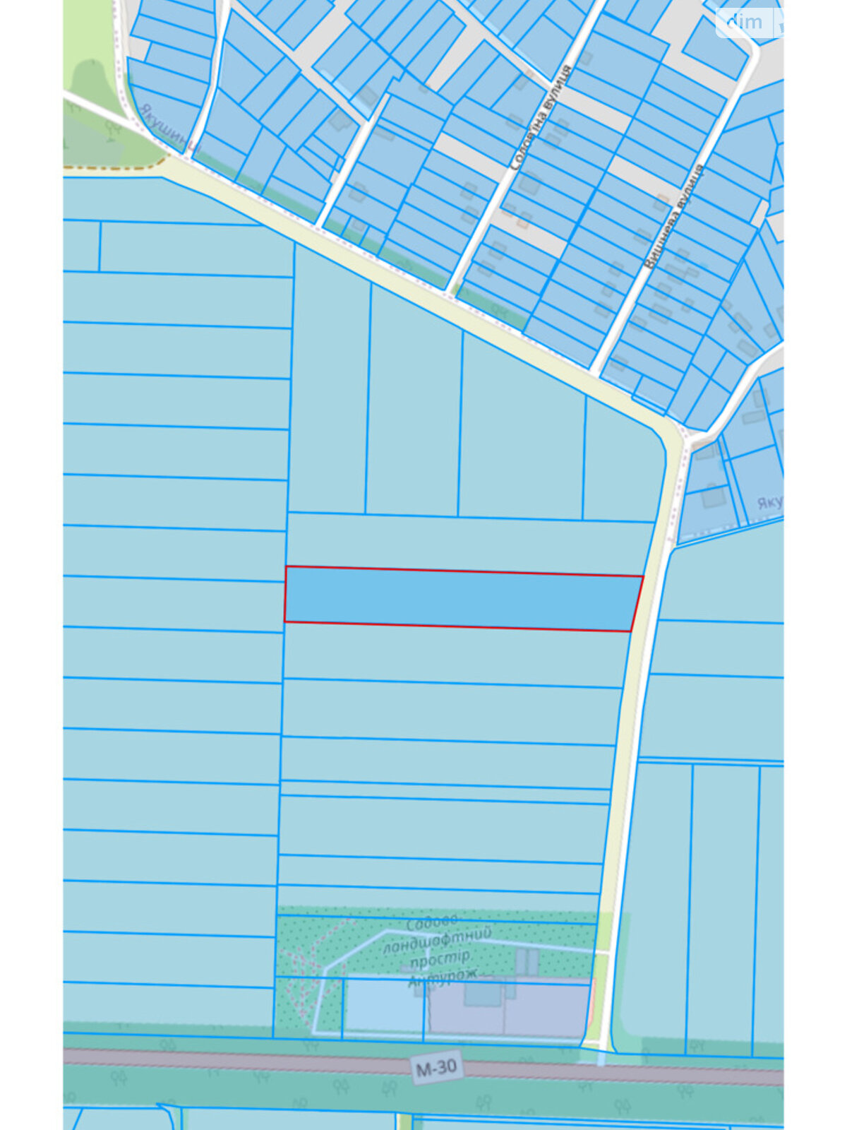 Земельный участок под жилую застройку в Якушинцах, площадь 1.9224 Га фото 1 Земельный участок под жилую застройку в Якушинцах, площадь 1.9224 Га фото 1