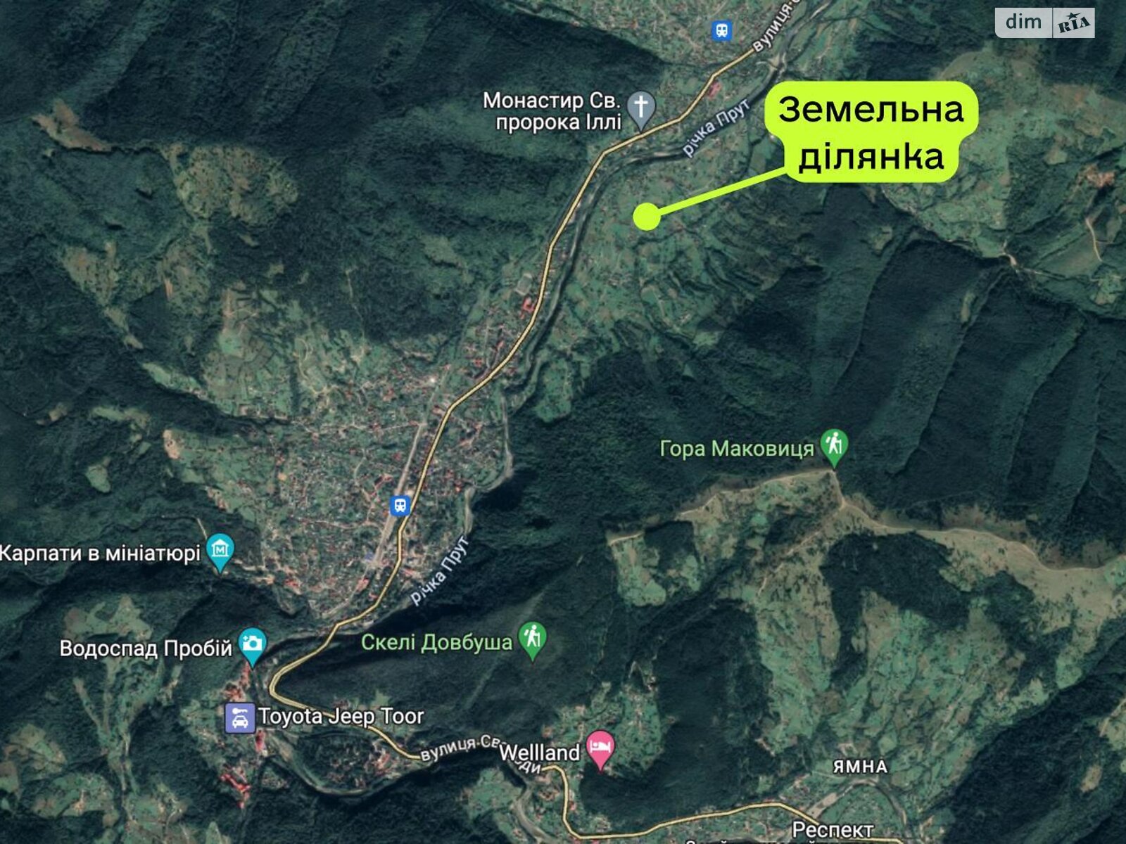 Земельна ділянка під житлову забудову в Яремчі, площа 14 соток фото 1 Земельна ділянка під житлову забудову в Яремчі, площа 14 соток фото 1