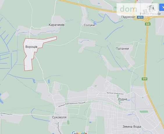 Земля под жилую застройку в селе Вороцов, площадь 60 соток фото 1 Земля под жилую застройку в селе Вороцов, площадь 60 соток фото 1