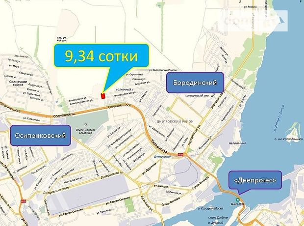 Земля под жилую застройку в Запорожье, район Днепровский (Ленинский), площадь 9.34 соток фото 1 Земля под жилую застройку в Запорожье, район Днепровский (Ленинский), площадь 9.34 соток фото 1