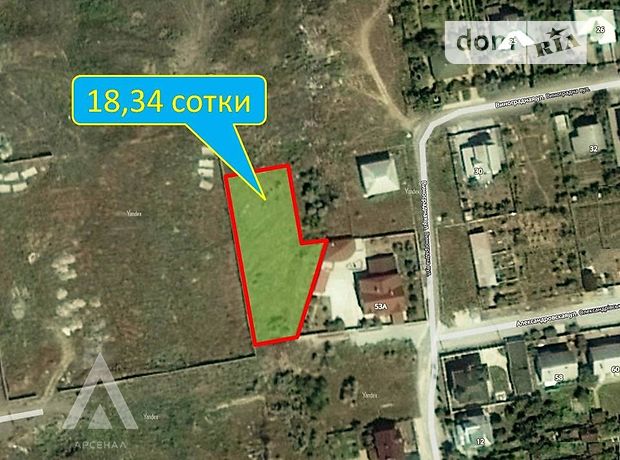 Земля под жилую застройку в Запорожье, район Днепровский (Ленинский), площадь 18.34 соток фото 1 Земля под жилую застройку в Запорожье, район Днепровский (Ленинский), площадь 18.34 соток фото 1