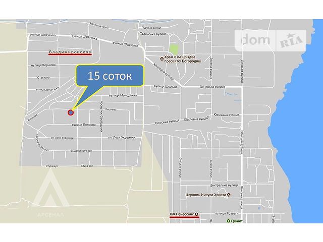 Продажа участка под жилую застройку, Запорожье, с. Владимировское ул. Вишнёвая 31 Продажа участка под жилую застройку, Запорожье, с. Владимировское ул. Вишнёвая 31