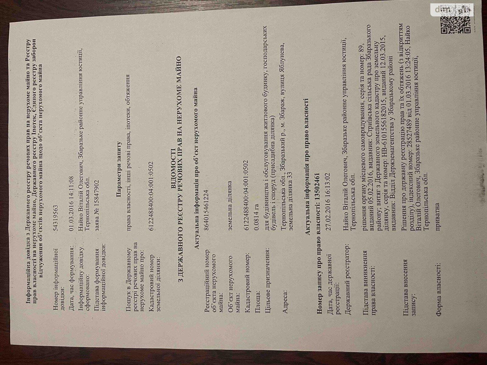 Земля під житлову забудову в Збаражі, район Збараж, площа 8 соток фото 1 Земля під житлову забудову в Збаражі, район Збараж, площа 8 соток фото 1