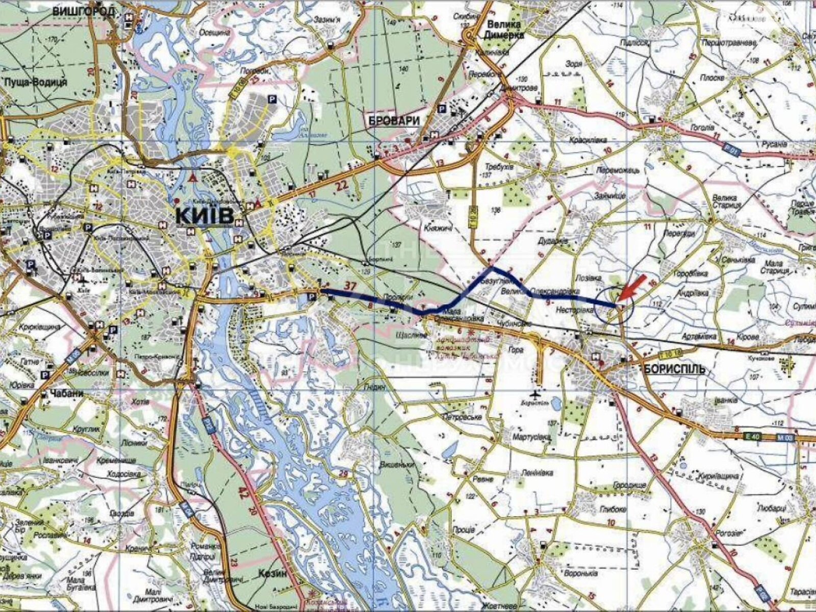 Земельна ділянка комерційного призначення в Борисполі, площа 1710 соток фото 1 Земельна ділянка комерційного призначення в Борисполі, площа 1710 соток фото 1