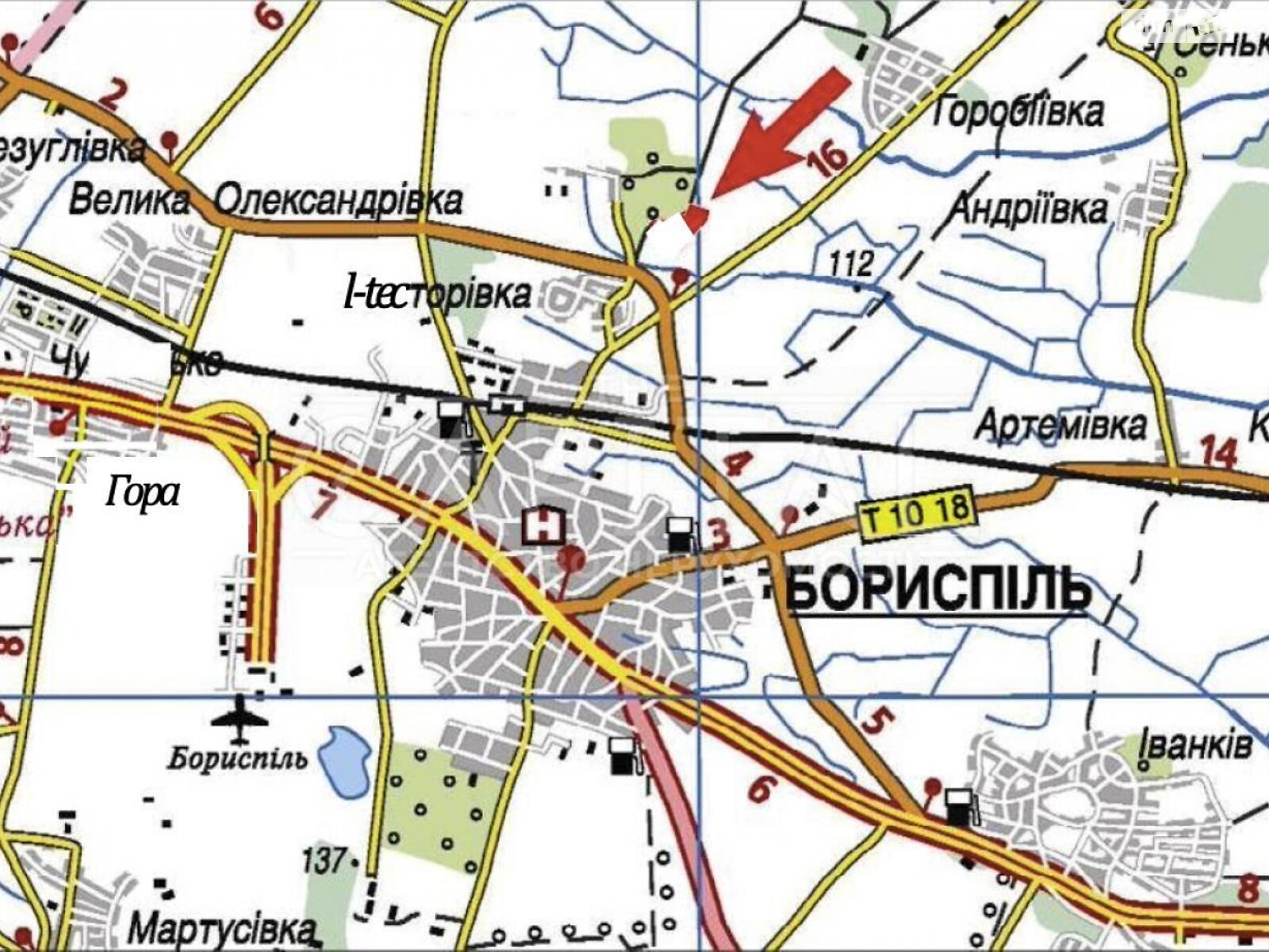 Земельна ділянка комерційного призначення в Борисполі, площа 1710 соток фото 1 Земельна ділянка комерційного призначення в Борисполі, площа 1710 соток фото 1