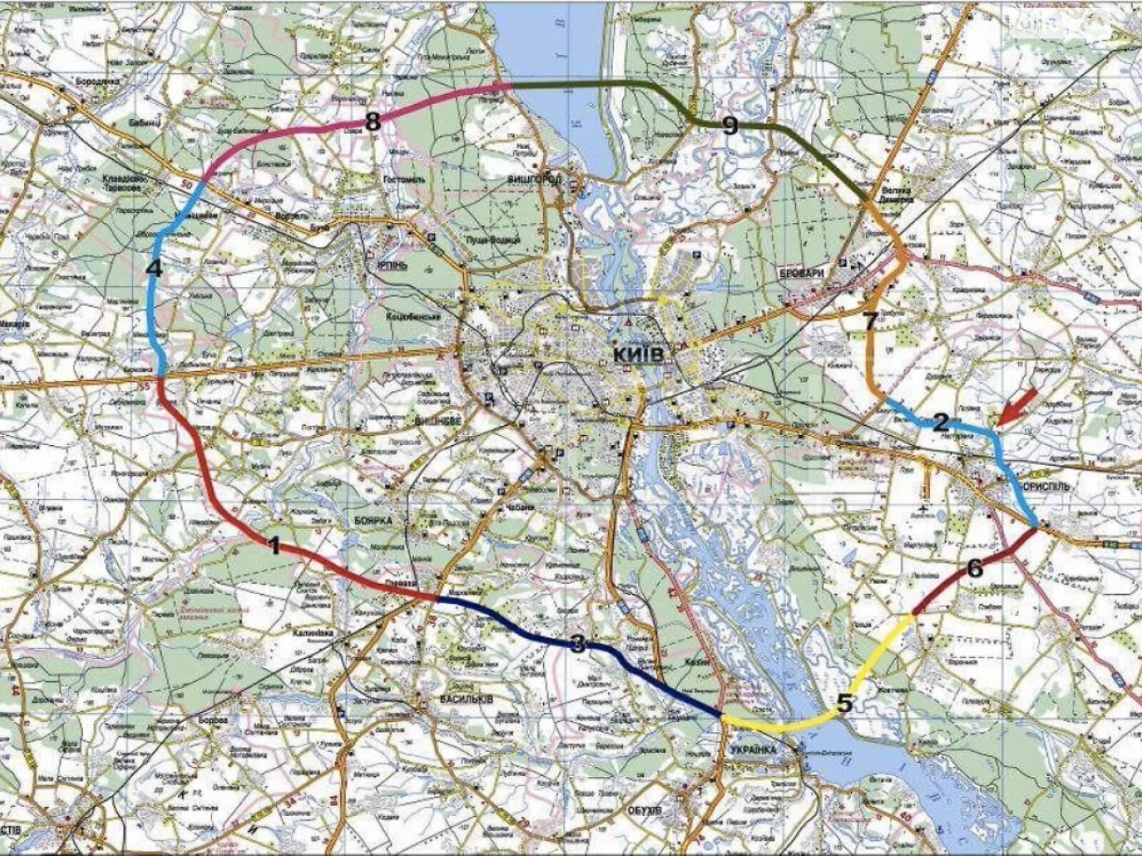 Земельна ділянка комерційного призначення в Борисполі, площа 1710 соток фото 1 Земельна ділянка комерційного призначення в Борисполі, площа 1710 соток фото 1